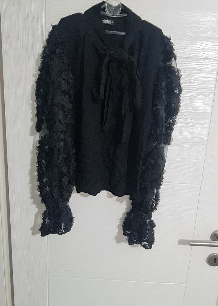 Kol detaylı bluz - Görsel 2