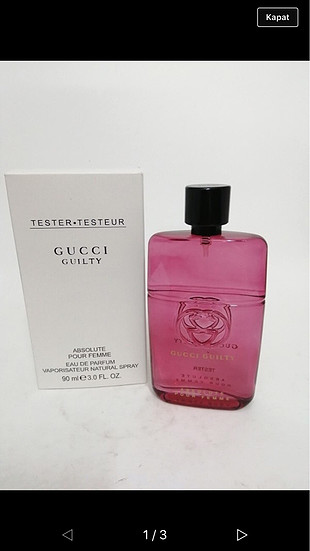 Gucci Orjinal tester parfüm 