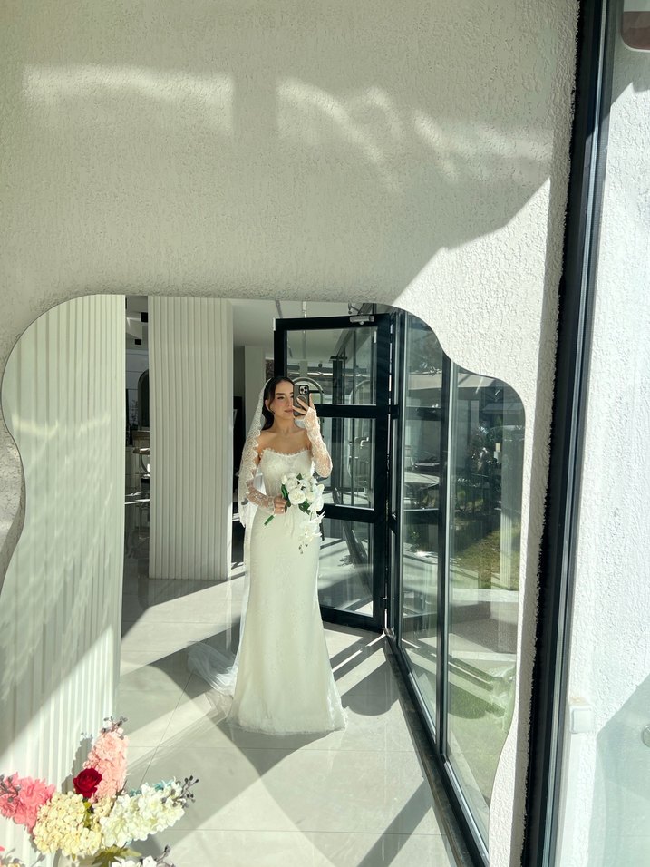 Dantel gelinlik - Görsel 3