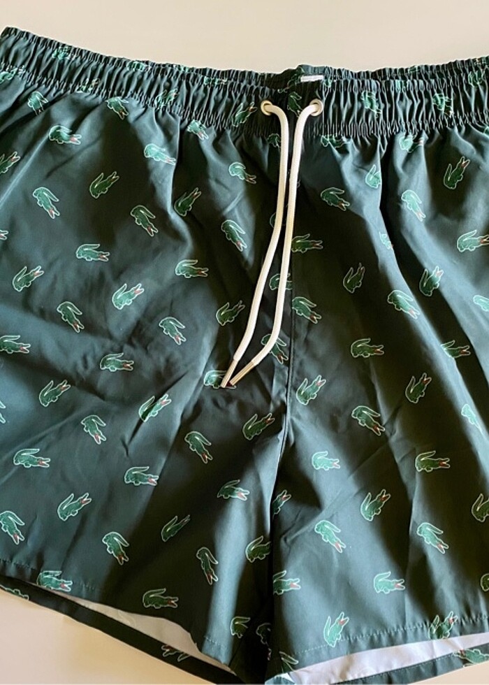 Lacoste Yeşil Deniz Şortu - Görsel 5