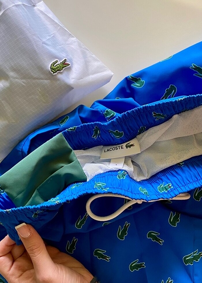 Lacoste Lacivert Deniz Şortu - Görsel 3