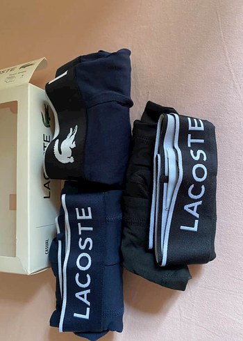 m Beden Lacoste Çok Renkli Erkek Boxer Seti
