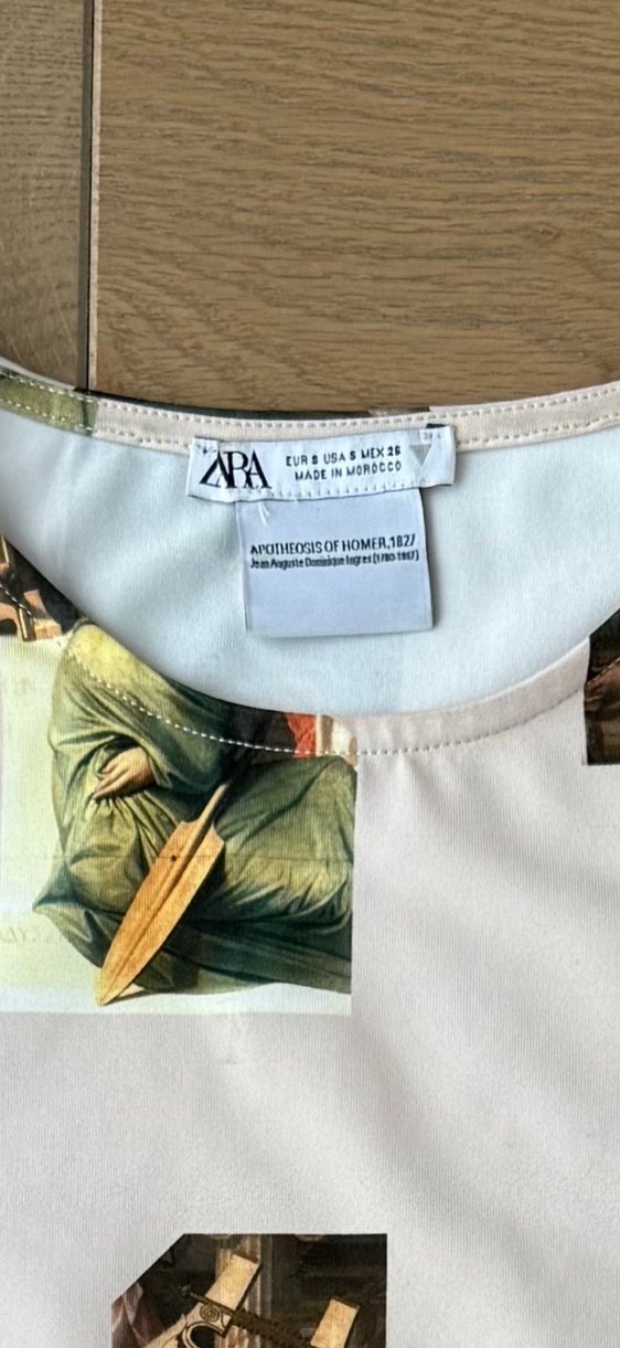 Baskılı Krem Mini Kadın Bluz - Görsel 3