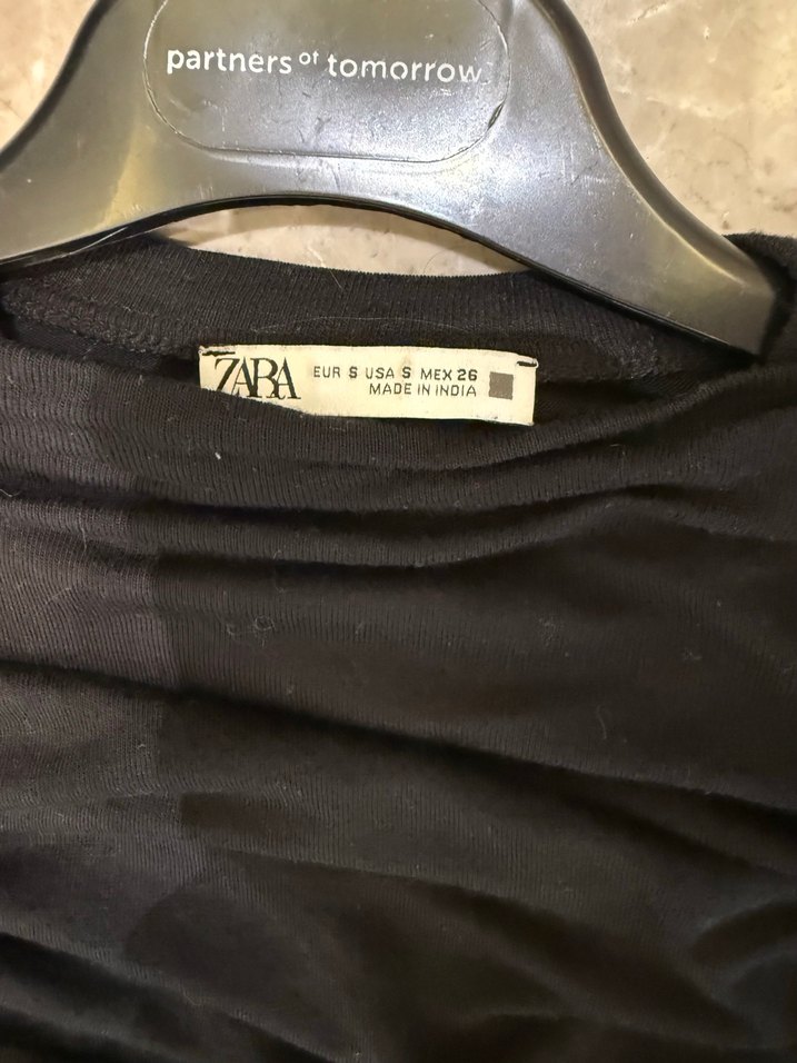 Uzun Kollu Siyah Gotik Kadın Bluz - Görsel 2