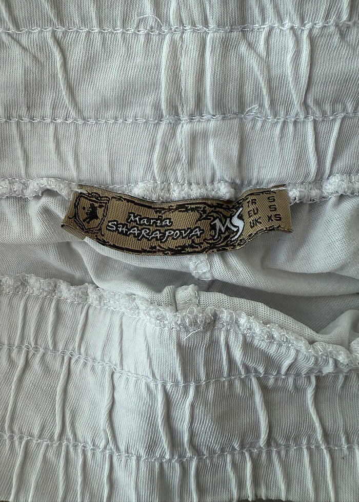 Beyaz kadın şort - Görsel 4