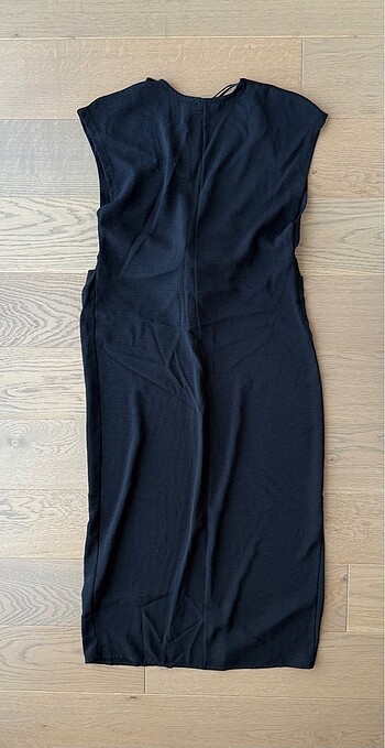 Zara siyah midi elbise - Görsel 6