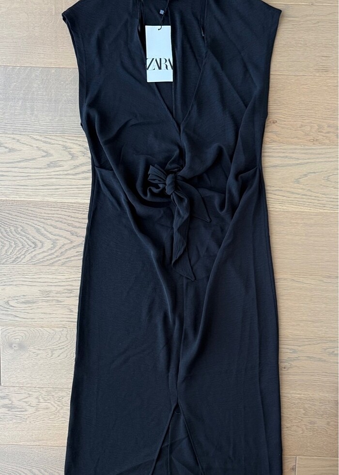 Zara siyah midi elbise - Görsel 2