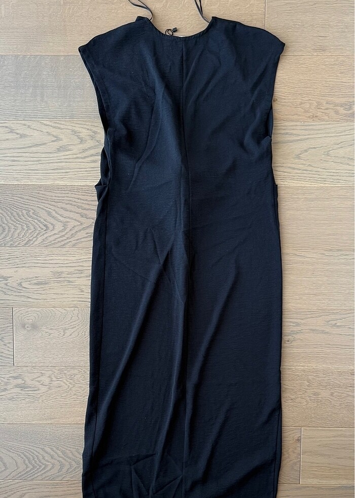 Zara siyah midi elbise - Görsel 5