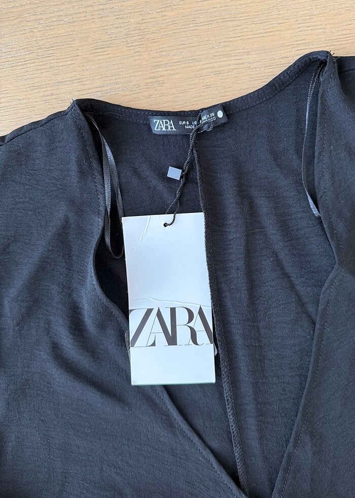 Zara siyah midi elbise - Görsel 4