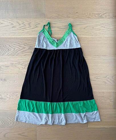 Batik ince askılı elbise - Görsel 2