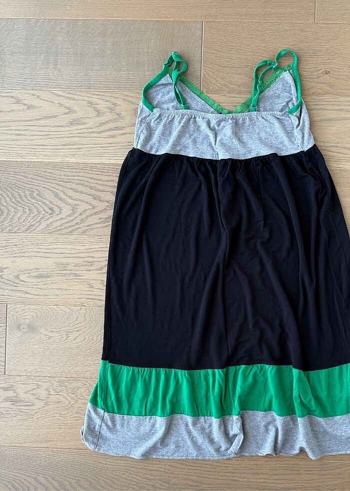 Batik ince askılı elbise - Görsel 5