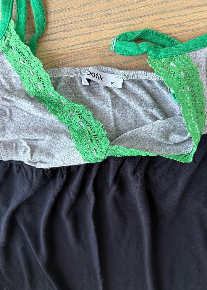 Batik ince askılı elbise - Görsel 3