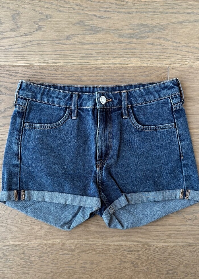 Kadın denim mini şort - Görsel 2