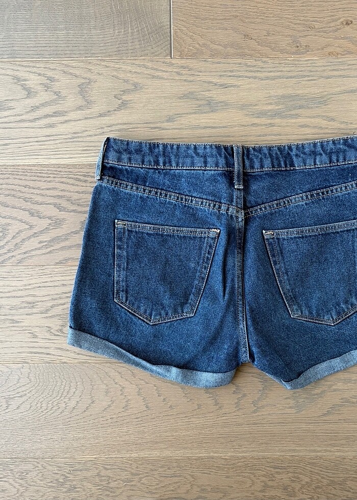Kadın denim mini şort - Görsel 4