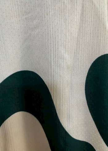 Yeşil Zebra Desenli Uzun Kollu Elbise - Görsel 4