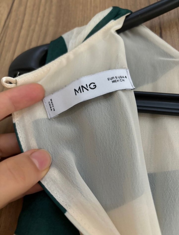 Yeşil Zebra Desenli Uzun Kollu Elbise - Görsel 5