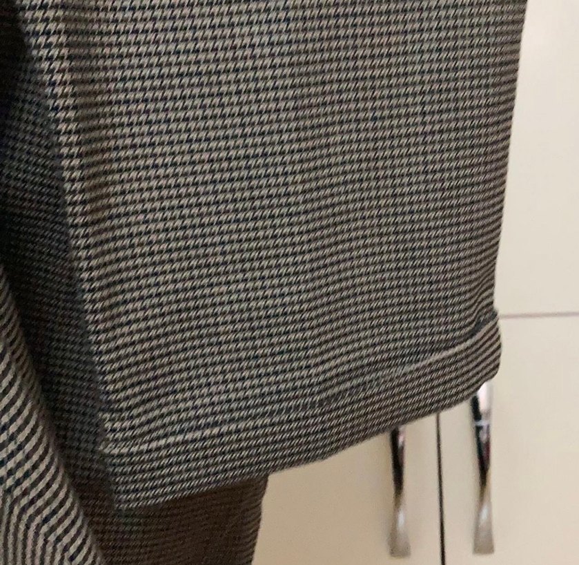 Gri Kadın Kumaş Pantolon, Kemerli, Midi Boy - Görsel 3