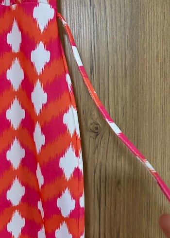 Kadın Çok Renkli Kolsuz V Yaka Elbise - Görsel 4