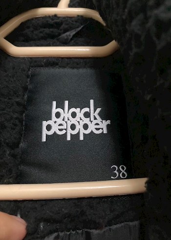 Siyah Midi Kadın Kaban, Uzun Kollu, Rahat Kesim - Görsel 3