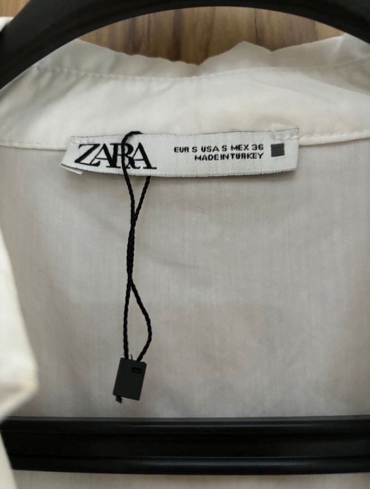 Beyaz Kısa Kollu Mini Keten Elbise - Görsel 3