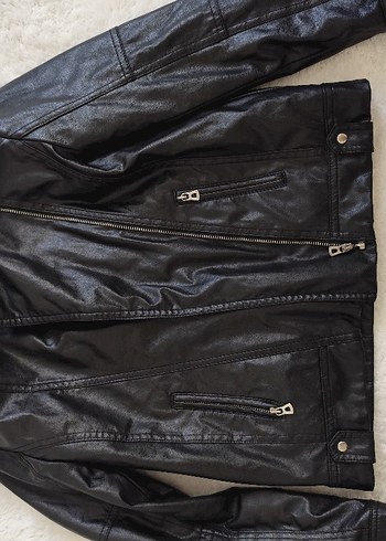 9 Yaş Beden siyah Renk çocuk deri pantolon ceket