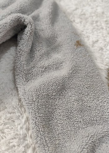 Gri Peluş Kedi Tulumu Kapüşonlu - Görsel 4