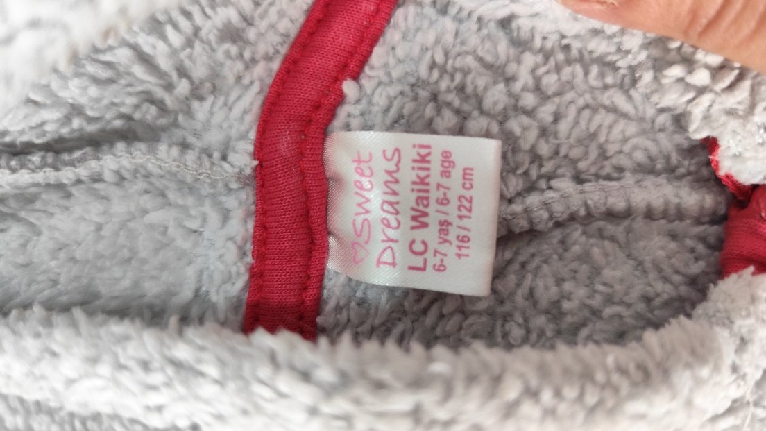 Gri Peluş Kedi Tulumu Kapüşonlu - Görsel 5