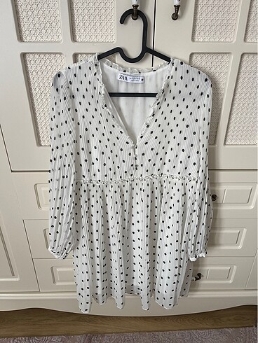 Zara small elbise puantiyeli