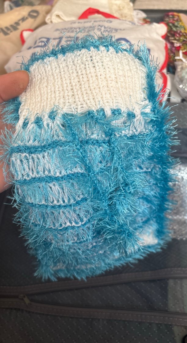 Parlak Turkuaz Banyo Süngeri - Görsel 3