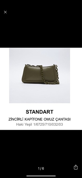 Zara haki çanta