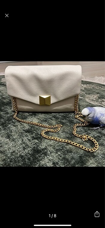 Zara gold çanta