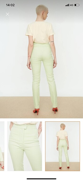 38 Beden Mint cigarette pantolon