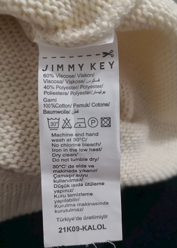 Jimmy key triko ekru - Görsel 4