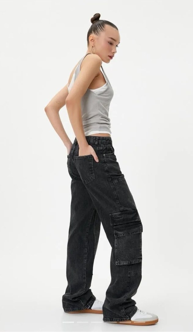 koton geniş paça jean - Görsel 5