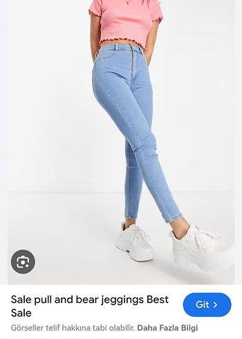 pull&bear yüksek bel skinny tayt jean - Görsel 3