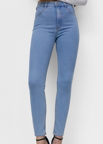 pull&bear yüksek bel skinny tayt jean - Görsel 2