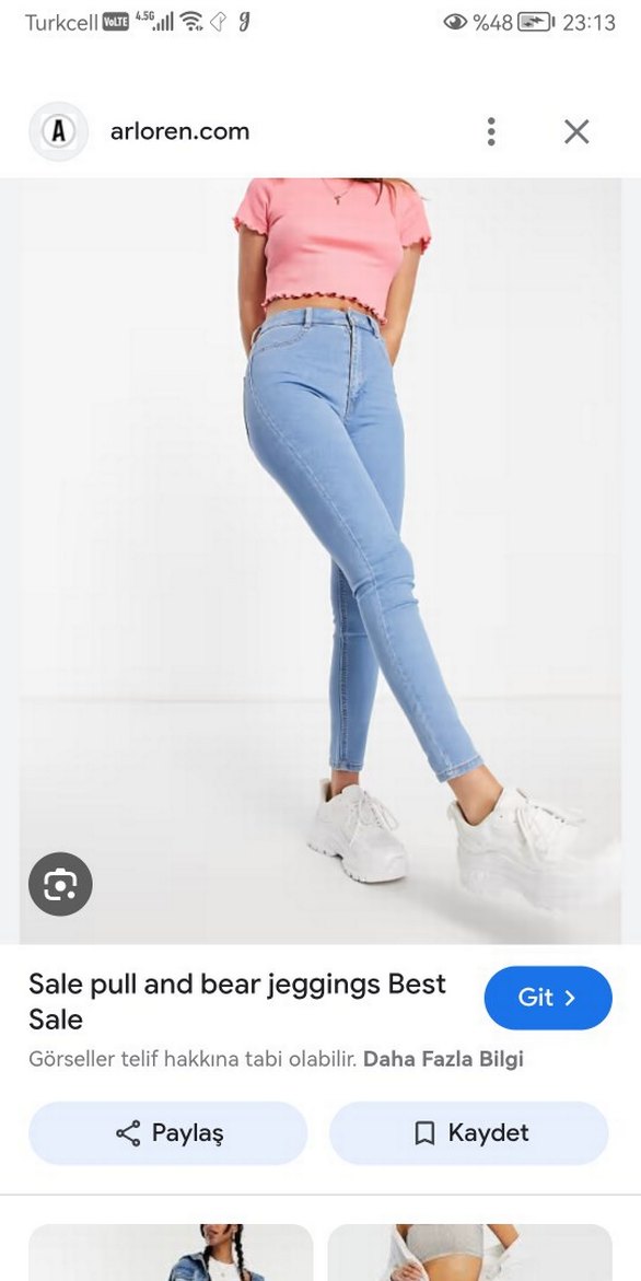 pull&bear yüksek bel skinny tayt jean - Görsel 3