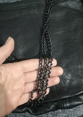 Zara gerçek deri çanta - Görsel 6