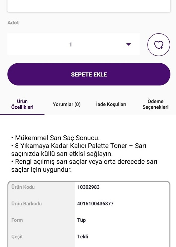 Küllü sarı toner - Görsel 2