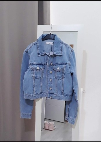 Mango Acik Mavi Denim Ceket