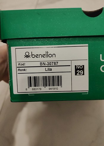 Benetton Kız Çocuk Mor Cırt Cırtlı Spor Ayakkabı - Görsel 7