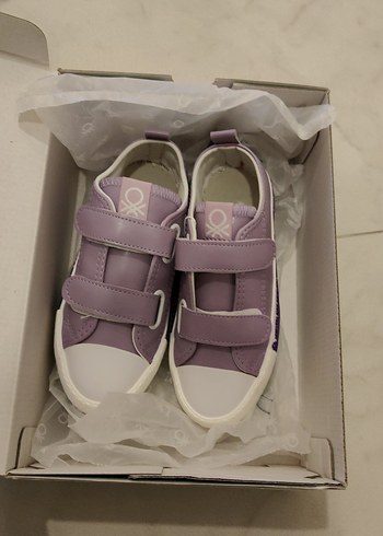 Benetton Kız Çocuk Mor Cırt Cırtlı Spor Ayakkabı - Görsel 5
