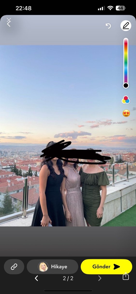 Kadın Haki Straplez Midi Elbise - Görsel 2