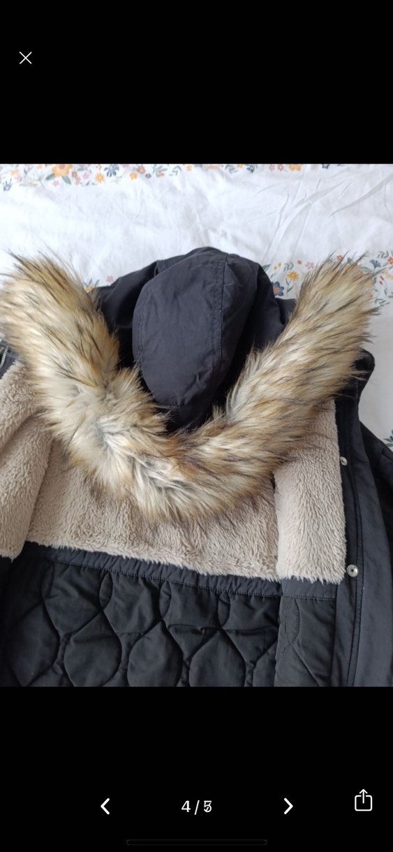 Siyah Kadın mont - Görsel 4