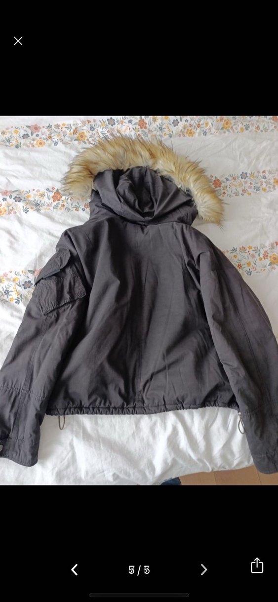 Siyah Kadın mont - Görsel 5