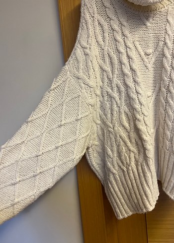 Örgü Boğazlı Kazak - Görsel 2