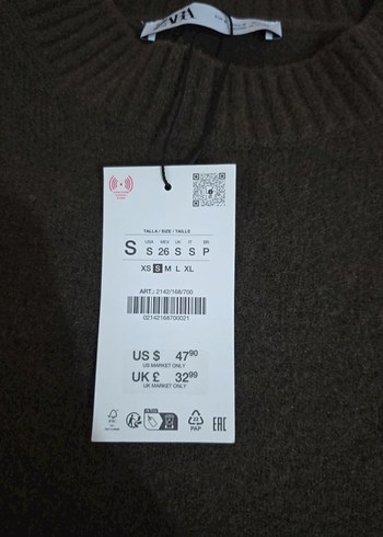 Kadın Haki Kazak - Görsel 3