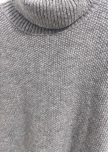 Gri Örgü kazak - Görsel 2