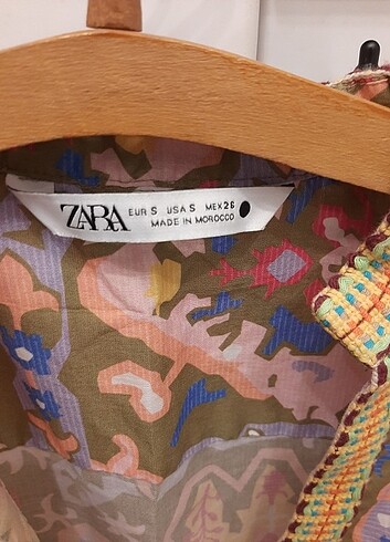 s Beden çeşitli Renk Zara etnik desenli gömlek 
