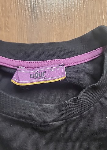 Uğur Siyah Baskılı m beden uğur okulları Erkek Tişört